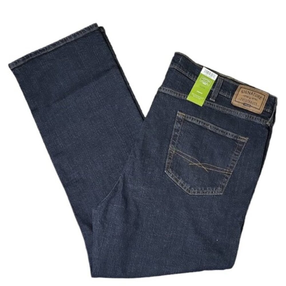 Levi Strauss Signature Men's Jeans Size 44 Gold Premium Flex Straight Leg NWT